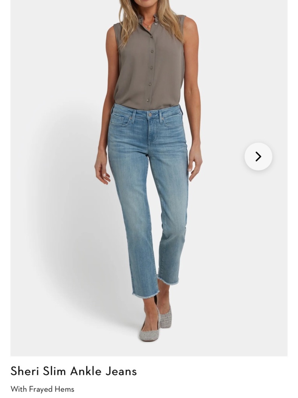 NYDJ Sheri Ankle Jeans in Light Blue NWT Size 8P